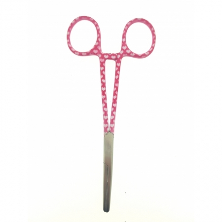 Pink & White Heart Design Forceps