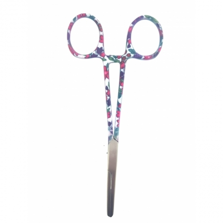 Red & Purple Flower Design Forceps