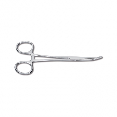 5.5 Kelly Forceps (Curved Silver)